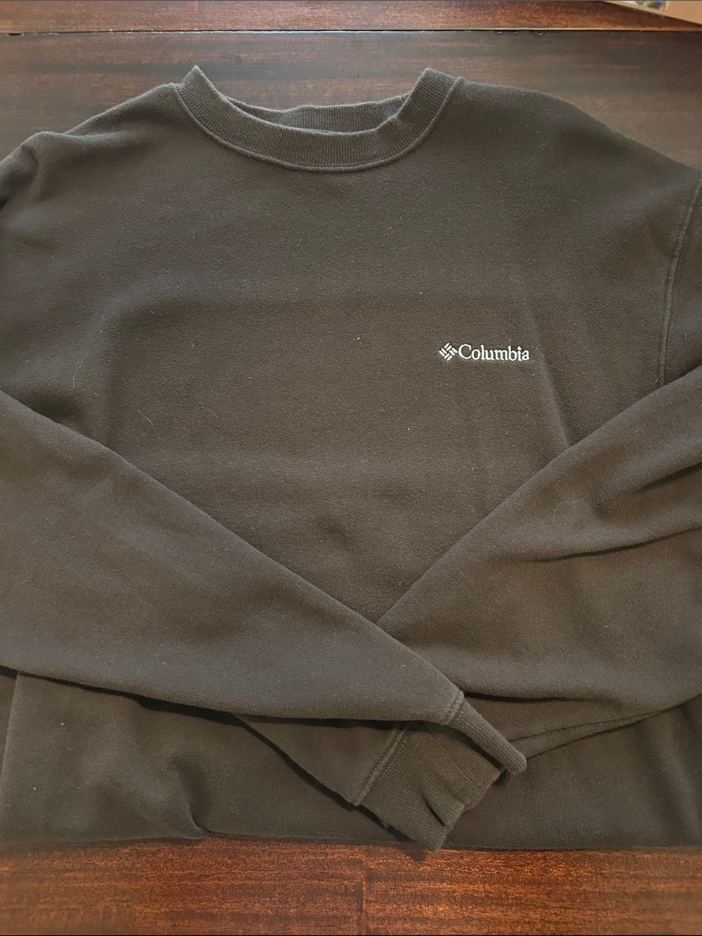 Columbia Brown Crewneck Sweatshirt with Small Logo